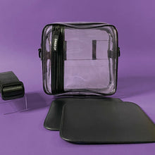 Load image into Gallery viewer, Black Clear Concert Bag