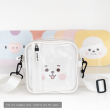 Load image into Gallery viewer, White Clear Concert Bag